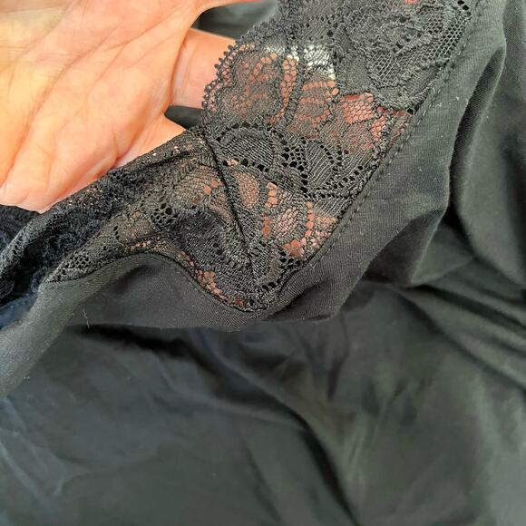 wiwi bambo soft pajamas set for women long sleeve laced V neck top with pants - Picture 9 of 12